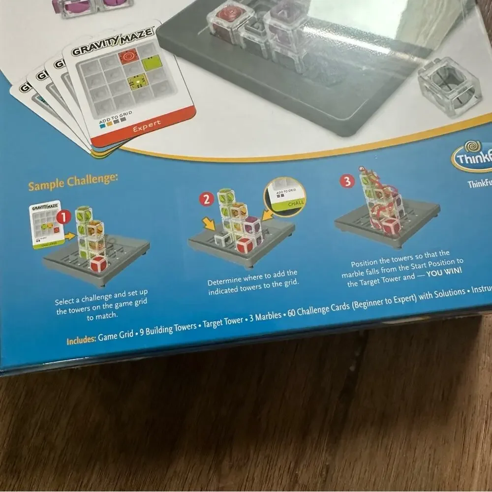 NEW!! Gravity Maze Logic Game, ThinkFun, Falling Marble, Multi-Player,‎ 8+